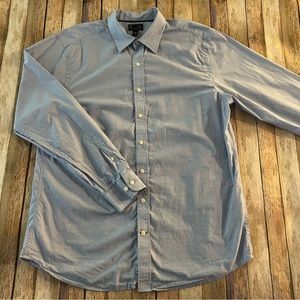 Gap mens slim fit long sleeve button down shirt | size 2XL